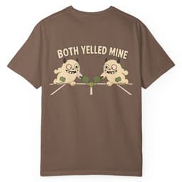 Both Yelled Mine V1 t-shirt in Black, thumbnail 5