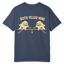 Both Yelled Mine V1 t-shirt in Black, thumbnail 3
