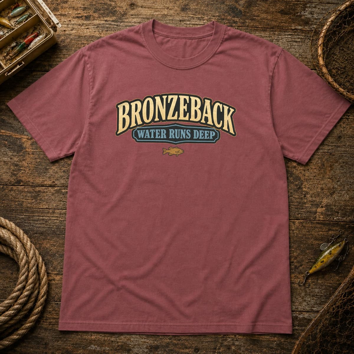 Bronzeback Water Runs Deep t-shirt in Black, photo 8