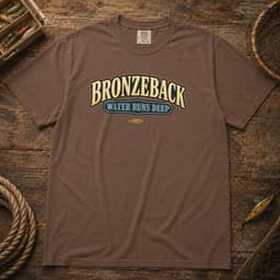 Bronzeback Water Runs Deep t-shirt in Black, thumbnail 3