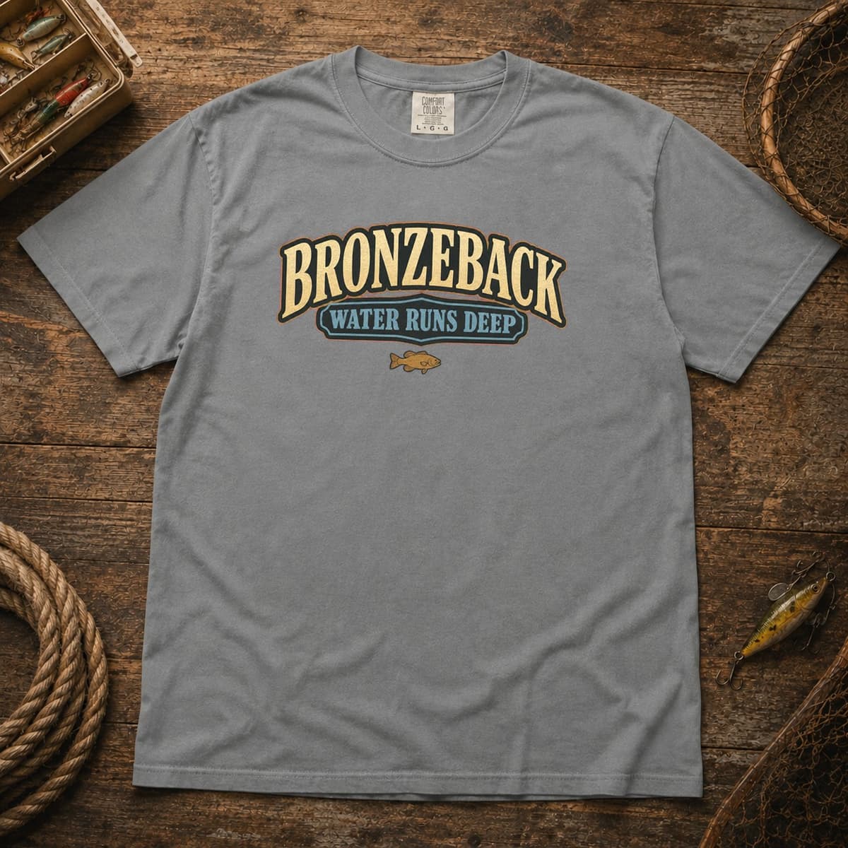Bronzeback Water Runs Deep t-shirt in Black, photo 7