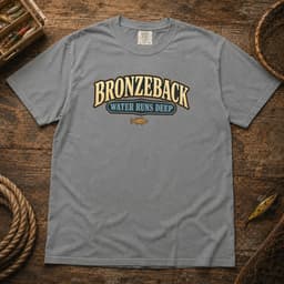 Bronzeback Water Runs Deep t-shirt in Black, thumbnail 7