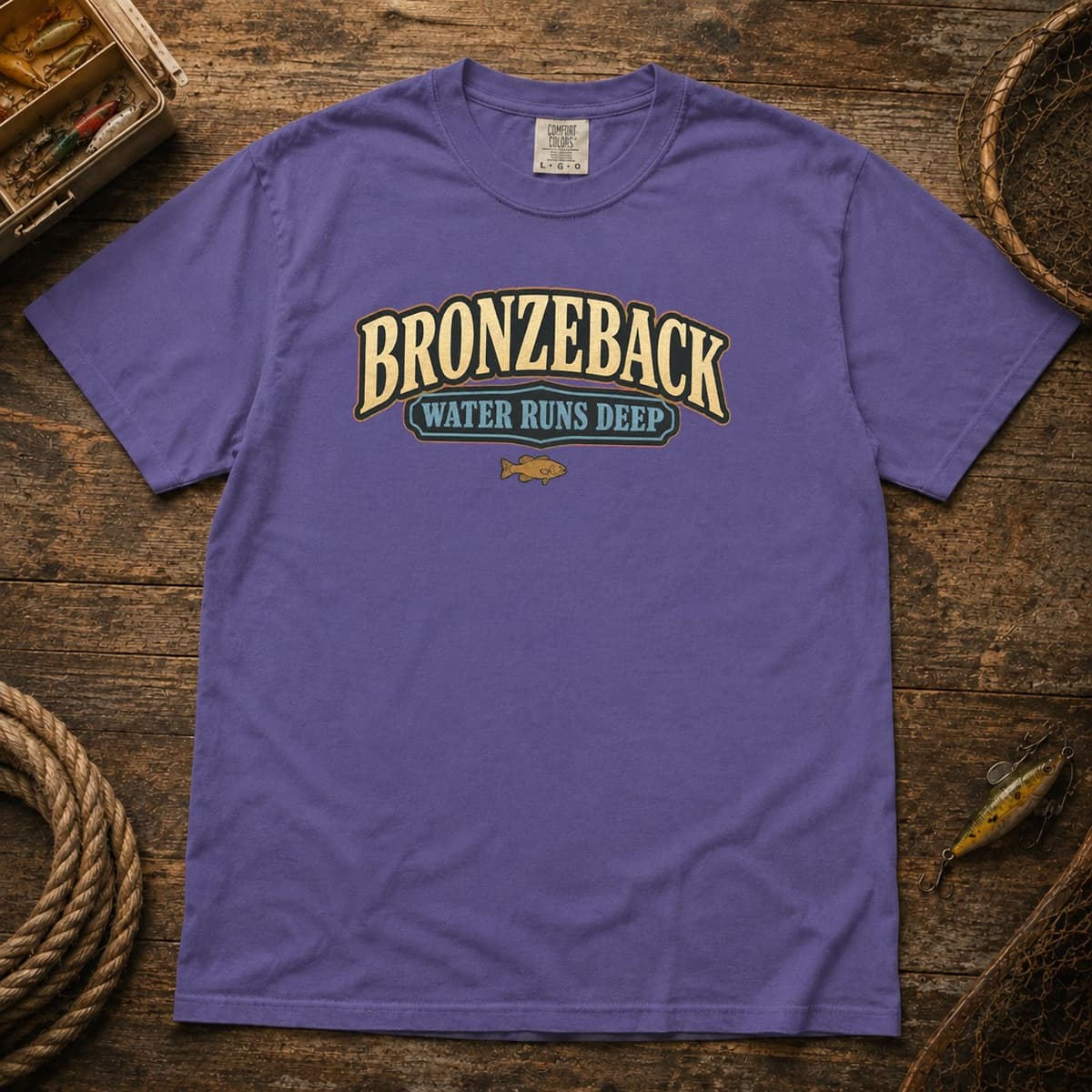 Bronzeback Water Runs Deep t-shirt in Black, photo 6