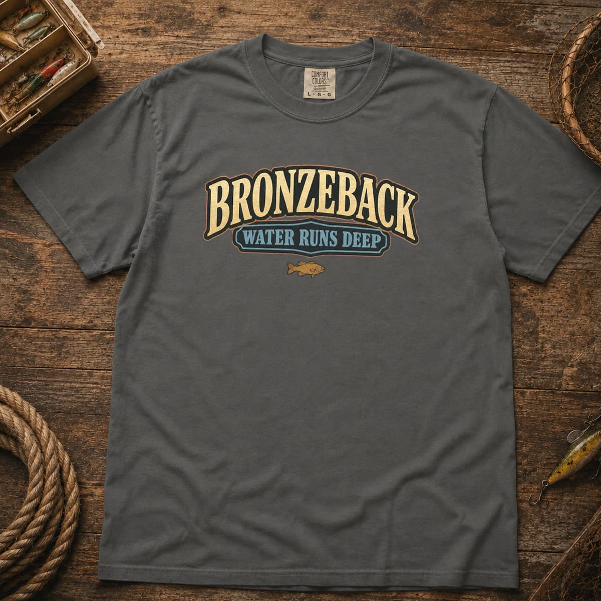 Bronzeback Water Runs Deep t-shirt in Black, photo 4