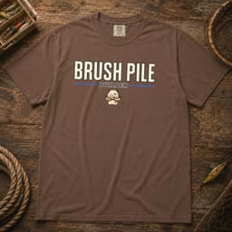 Brush Pile Builder t-shirt in Black, thumbnail 3
