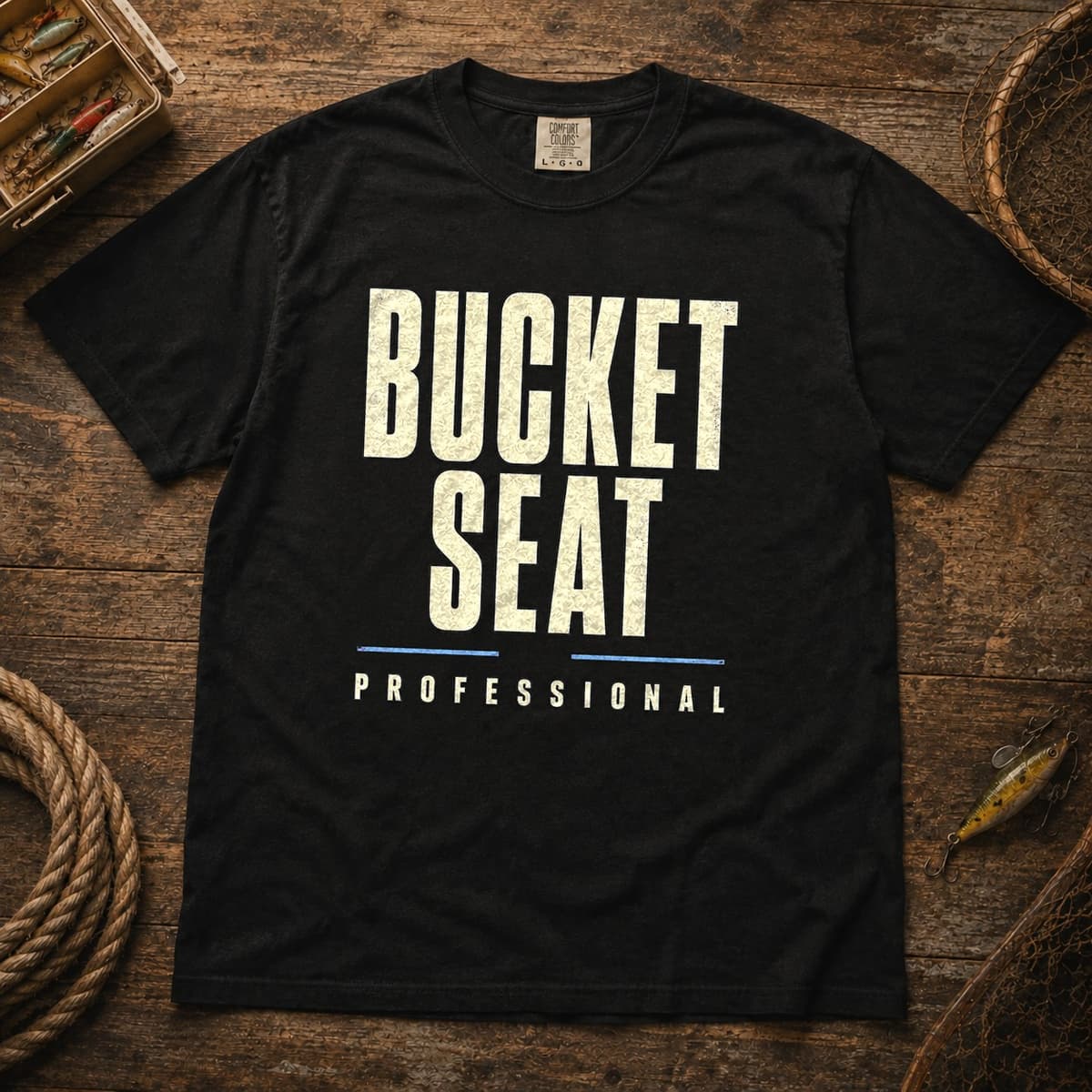 Bucket Seat Professional t-shirt in Black, photo 1