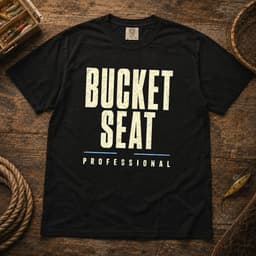 Bucket Seat Professional t-shirt in Black, thumbnail 1