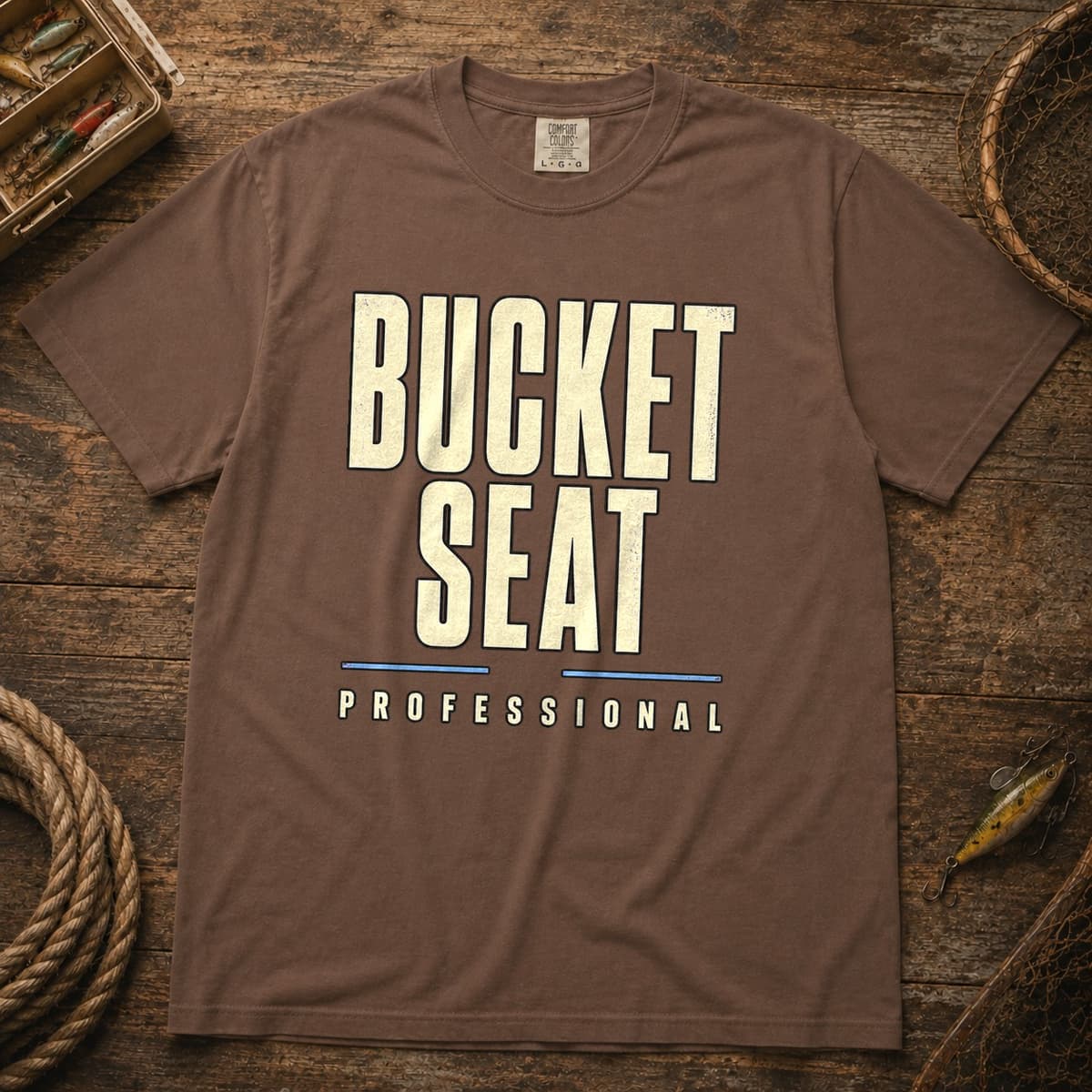 Bucket Seat Professional t-shirt in Black, photo 3