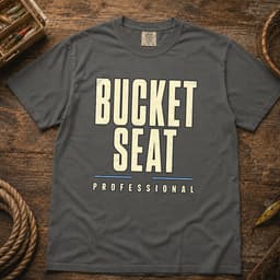 Bucket Seat Professional t-shirt in Black, thumbnail 4