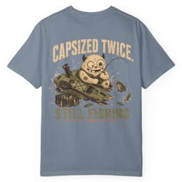 Capsized Still Fishing t-shirt in Midnight, thumbnail 15