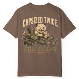 Capsized Still Fishing t-shirt in Midnight, thumbnail 5