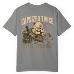 Capsized Still Fishing t-shirt in Midnight, thumbnail 13