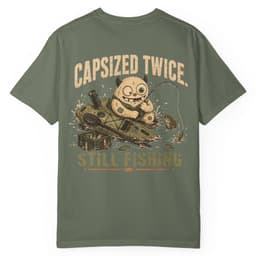 Capsized Still Fishing t-shirt in Midnight, thumbnail 9
