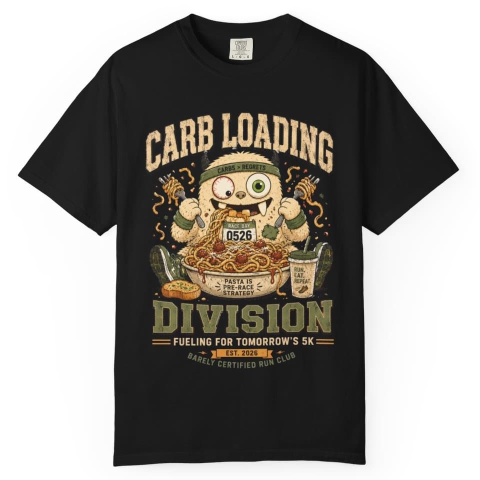 Carb Loading Division t-shirt in Espresso, photo 2