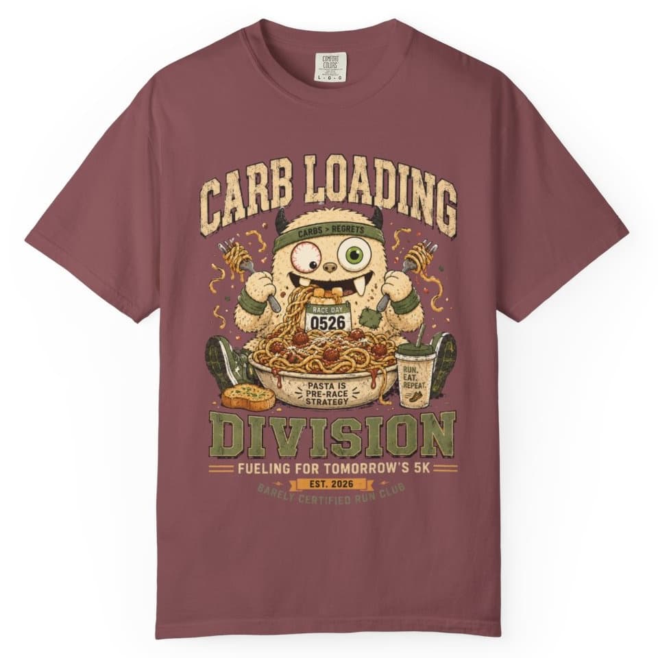 Carb Loading Division t-shirt in Espresso, photo 9