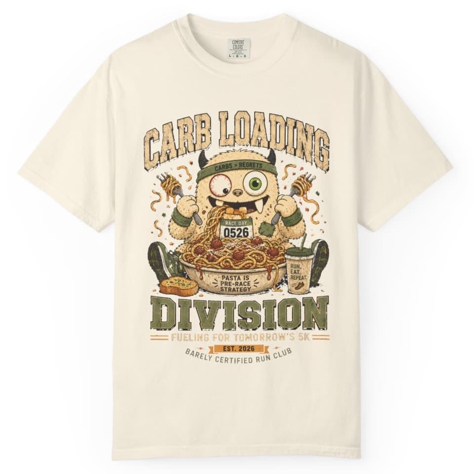 Carb Loading Division t-shirt in Espresso, photo 10