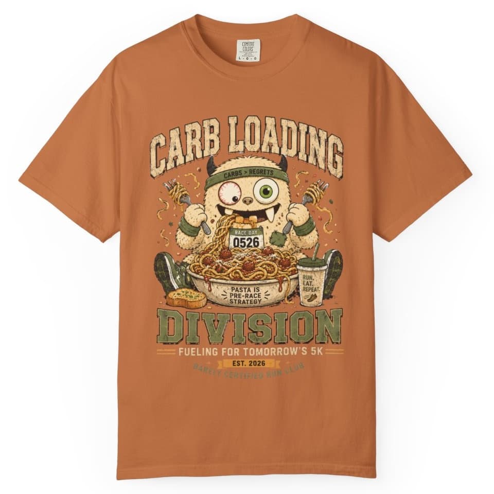Carb Loading Division t-shirt in Espresso, photo 11