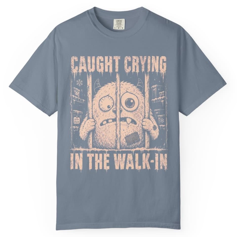 Walk-In Cry Session t-shirt in Blue Jean, photo 1