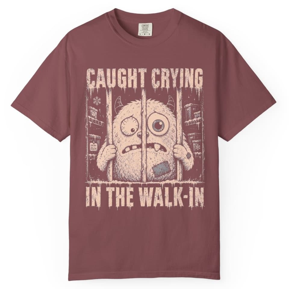 Walk-In Cry Session t-shirt in Blue Jean, photo 9