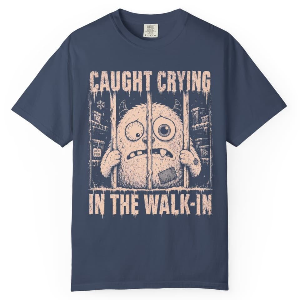 Walk-In Cry Session t-shirt in Blue Jean, photo 3