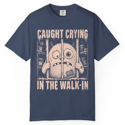 Walk-In Cry Session t-shirt in Blue Jean, thumbnail 3