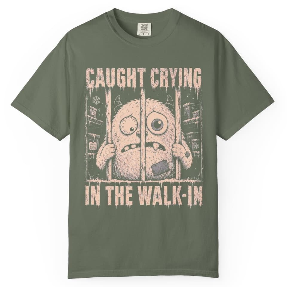Walk-In Cry Session t-shirt in Blue Jean, photo 6