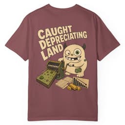 Caught Depreciating Land Premium t-shirt in Yam, thumbnail 19