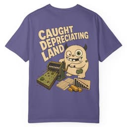 Caught Depreciating Land Premium t-shirt in Yam, thumbnail 13