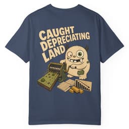 Caught Depreciating Land Premium t-shirt in Yam, thumbnail 5