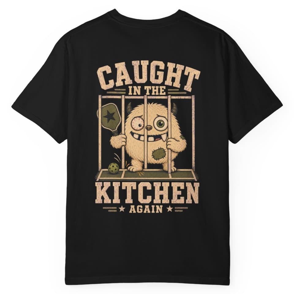 Caught In The Kitchen Again t-shirt in Black, photo 1