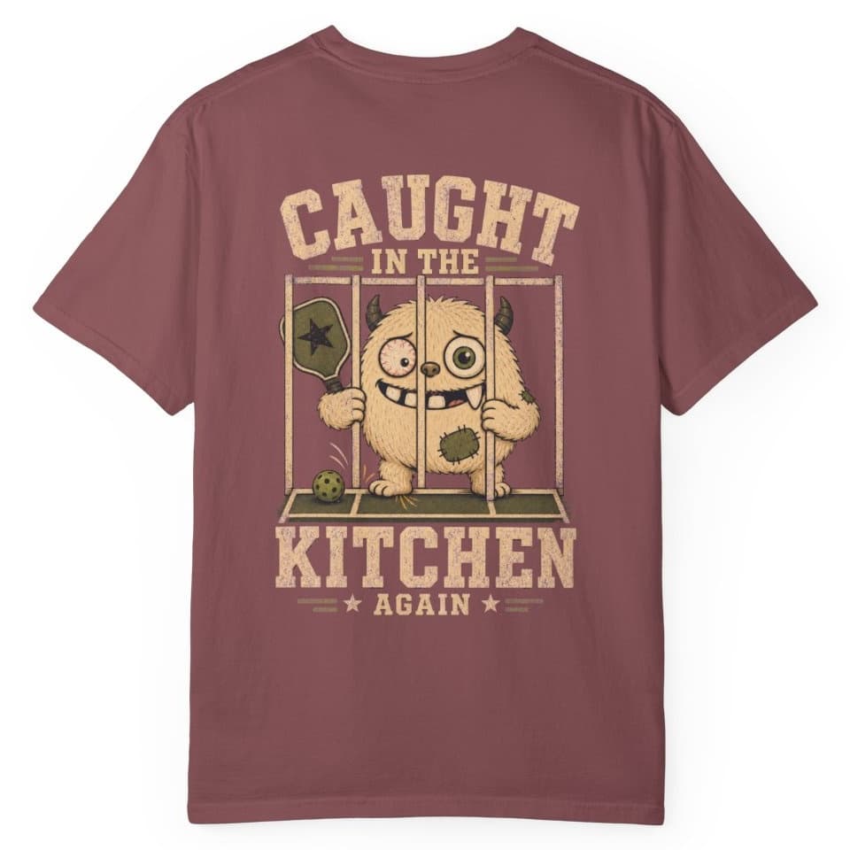Caught In The Kitchen Again t-shirt in Black, photo 13