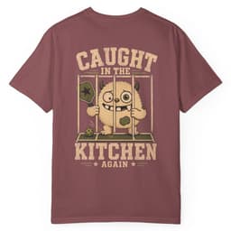 Caught In The Kitchen Again t-shirt in Black, thumbnail 13
