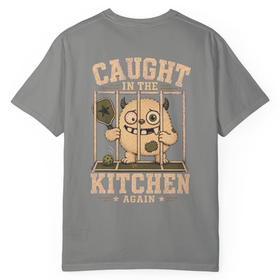 Caught In The Kitchen Again t-shirt in Black, photo 11