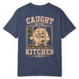 Caught In The Kitchen Again t-shirt in Black, thumbnail 3