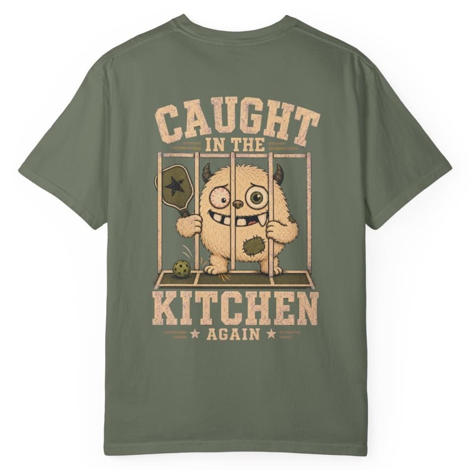 Caught In The Kitchen Again t-shirt in Black, photo 7