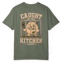 Caught In The Kitchen Again t-shirt in Black, thumbnail 7