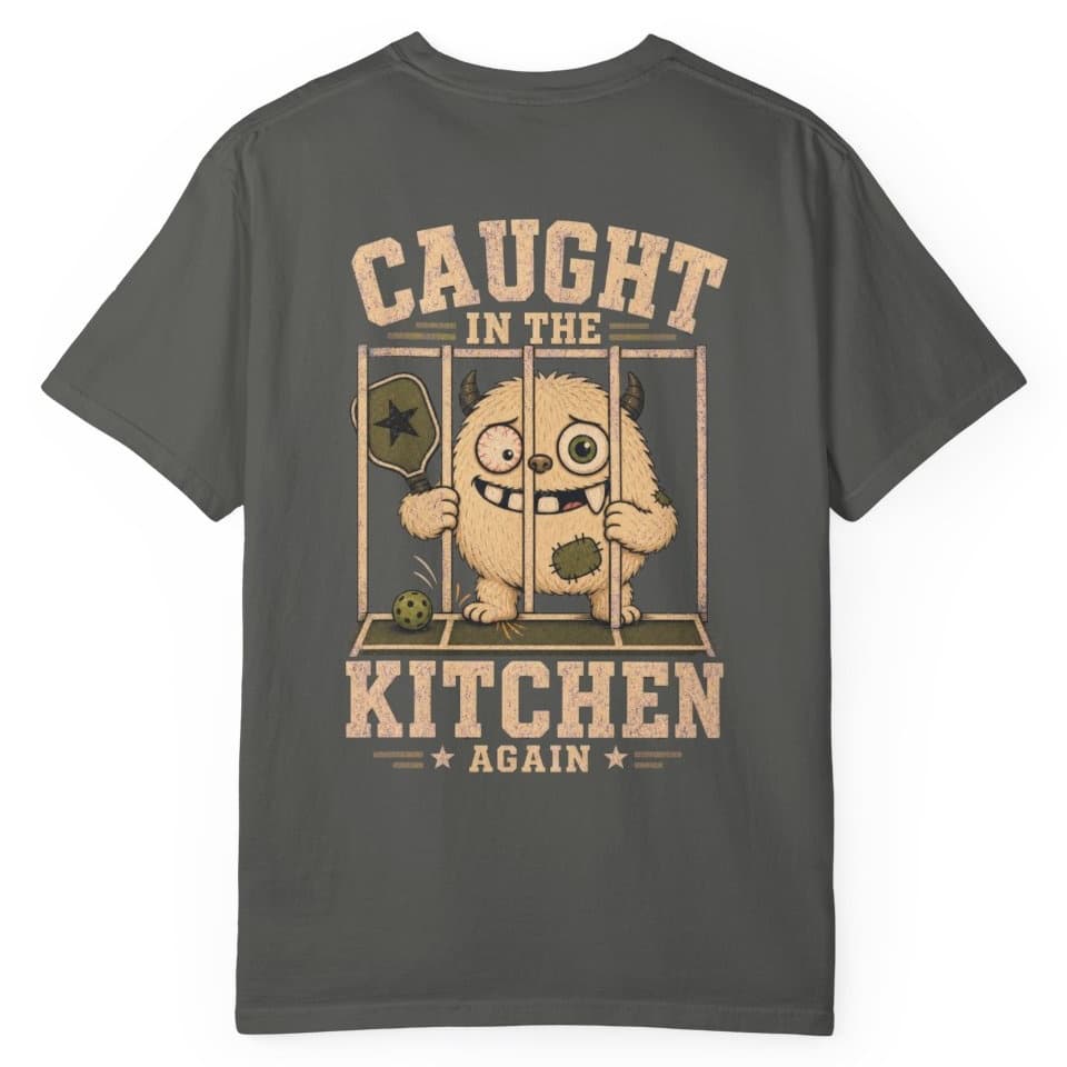Caught In The Kitchen Again t-shirt in Black, photo 5