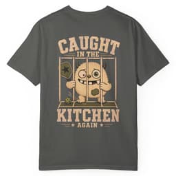 Caught In The Kitchen Again t-shirt in Black, thumbnail 5