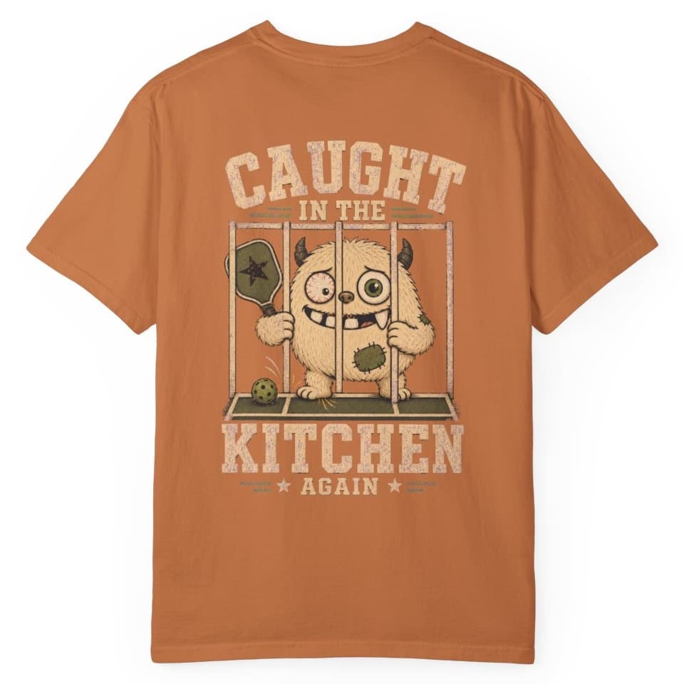 Caught In The Kitchen Again t-shirt in Black, photo 17