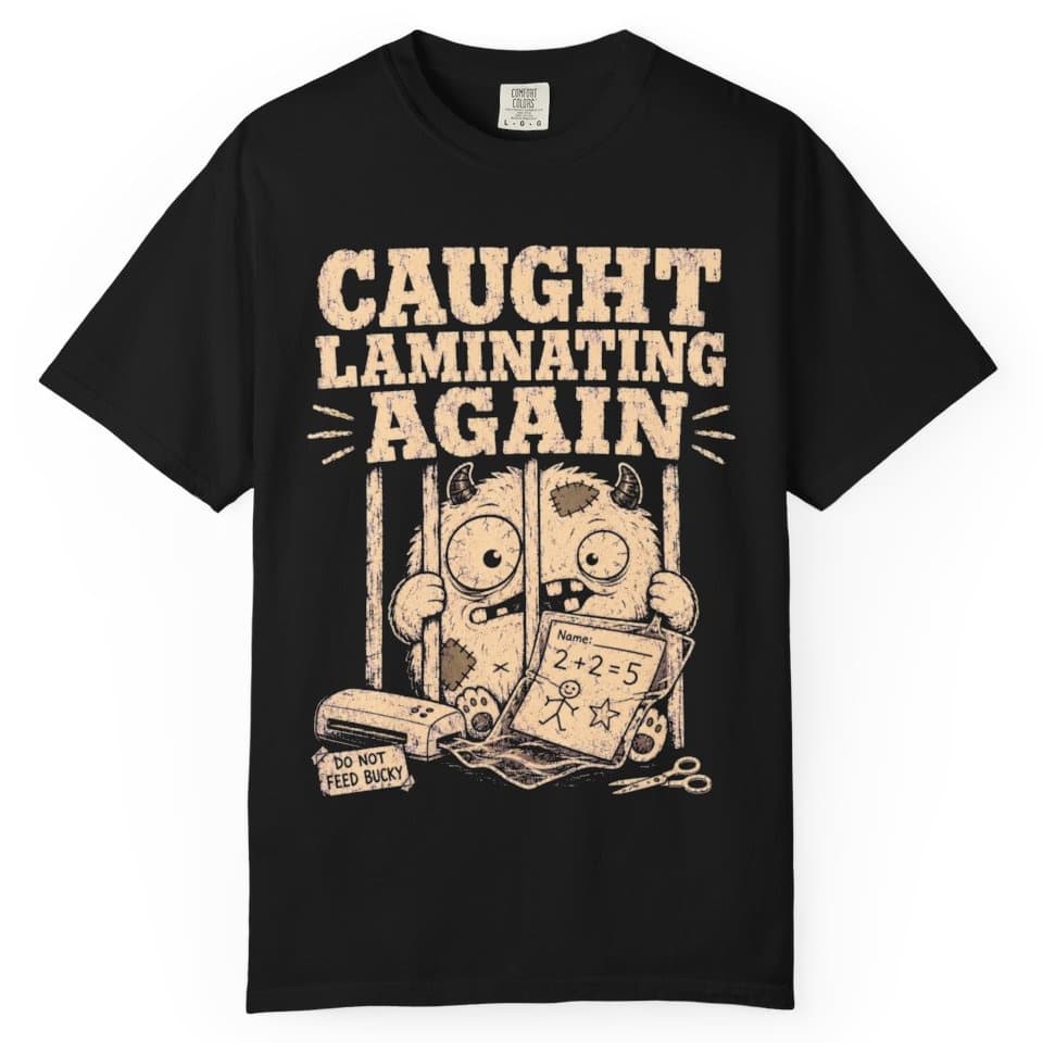 Laminating Again t-shirt in Espresso, photo 2