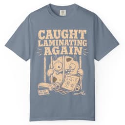 Laminating Again t-shirt in Espresso, thumbnail 7