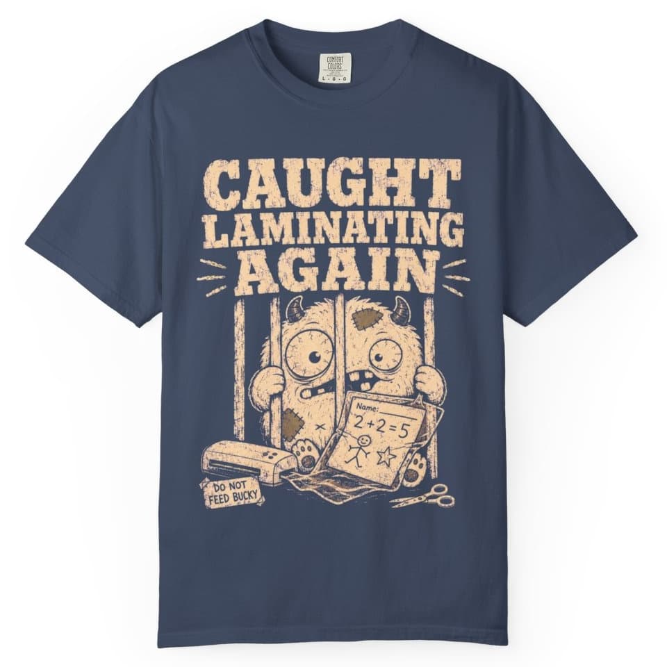 Laminating Again t-shirt in Espresso, photo 3