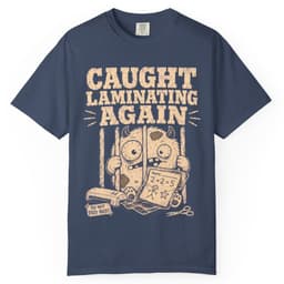 Laminating Again t-shirt in Espresso, thumbnail 3