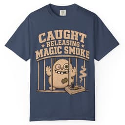 Magic Smoke Mugshot t-shirt in Midnight, thumbnail 1