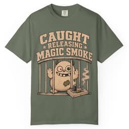 Magic Smoke Mugshot t-shirt in Midnight, thumbnail 5