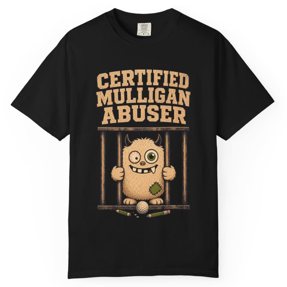 Certified Mulligan Abuser t-shirt in Midnight, photo 2