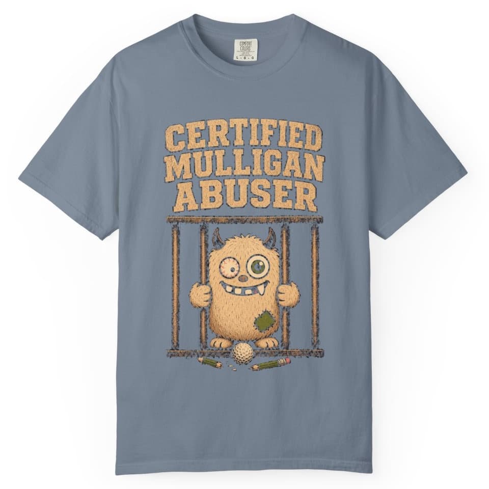 Certified Mulligan Abuser t-shirt in Midnight, photo 7