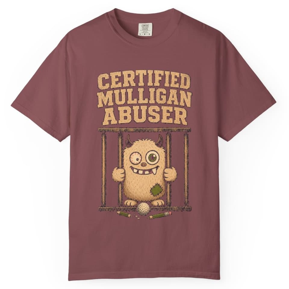 Certified Mulligan Abuser t-shirt in Midnight, photo 8