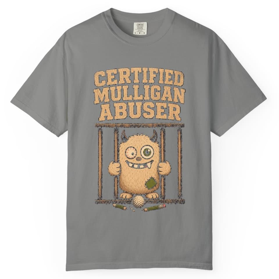 Certified Mulligan Abuser t-shirt in Midnight, photo 6