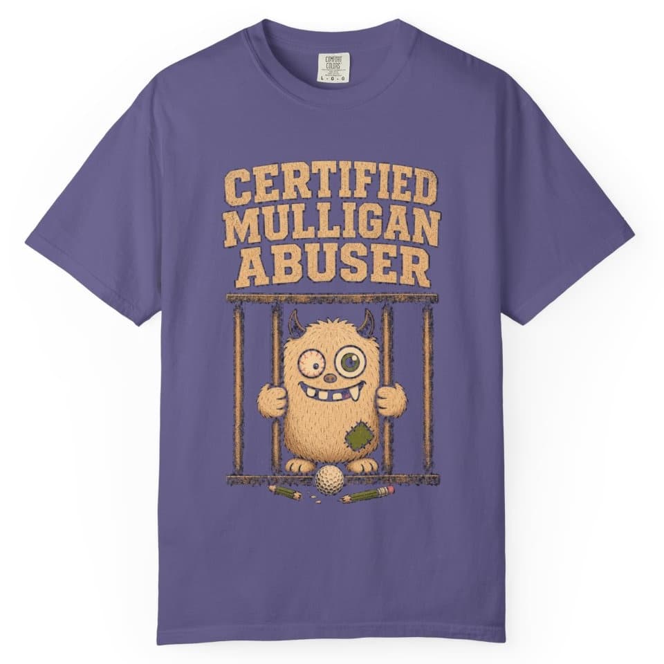 Certified Mulligan Abuser t-shirt in Midnight, photo 5